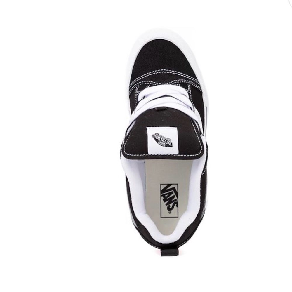 Vans Knu Skool Black and White Sneakers sz 3.5 - Picture 3 of 5